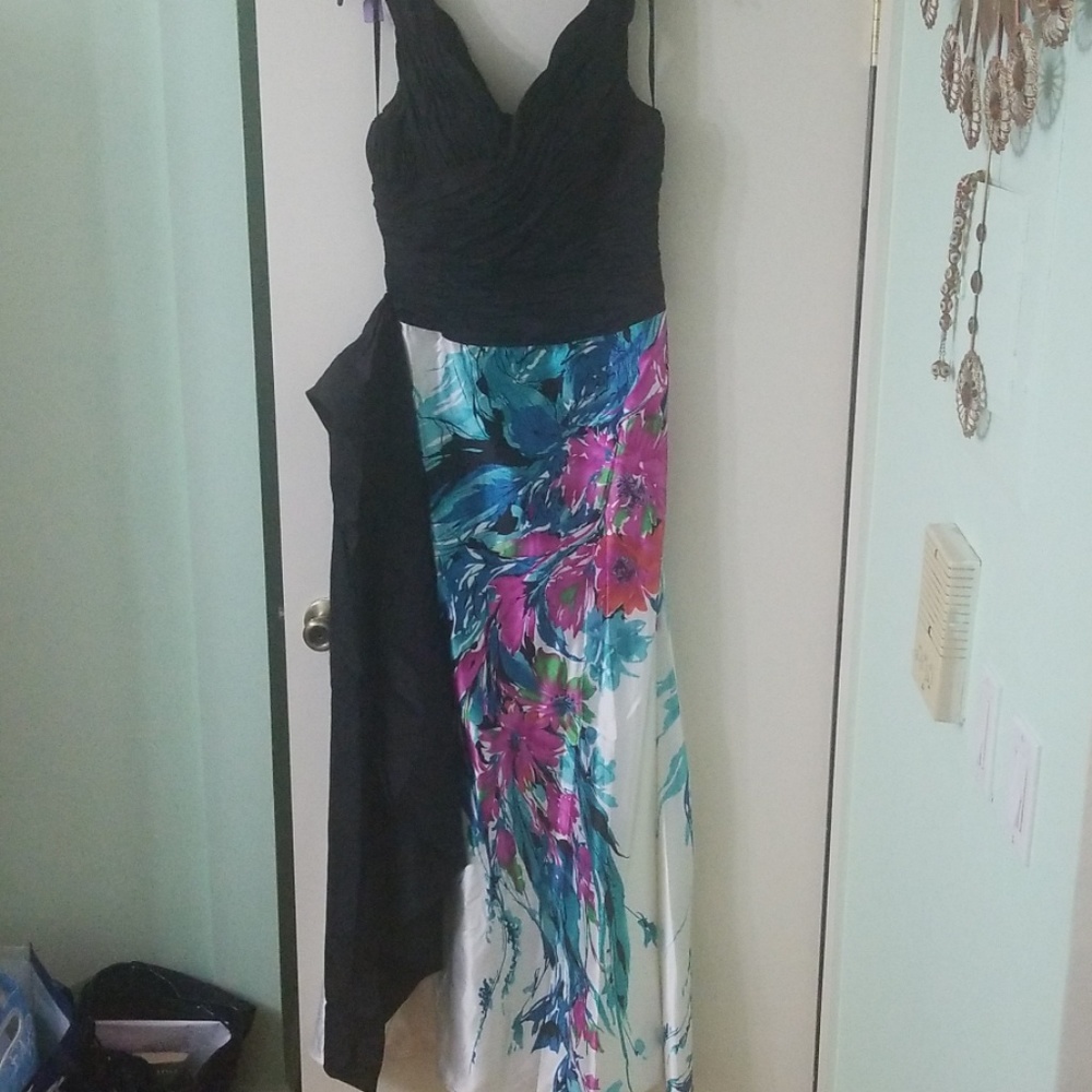 Anny Lee size 3XL (16-18) corset back dress w/sash